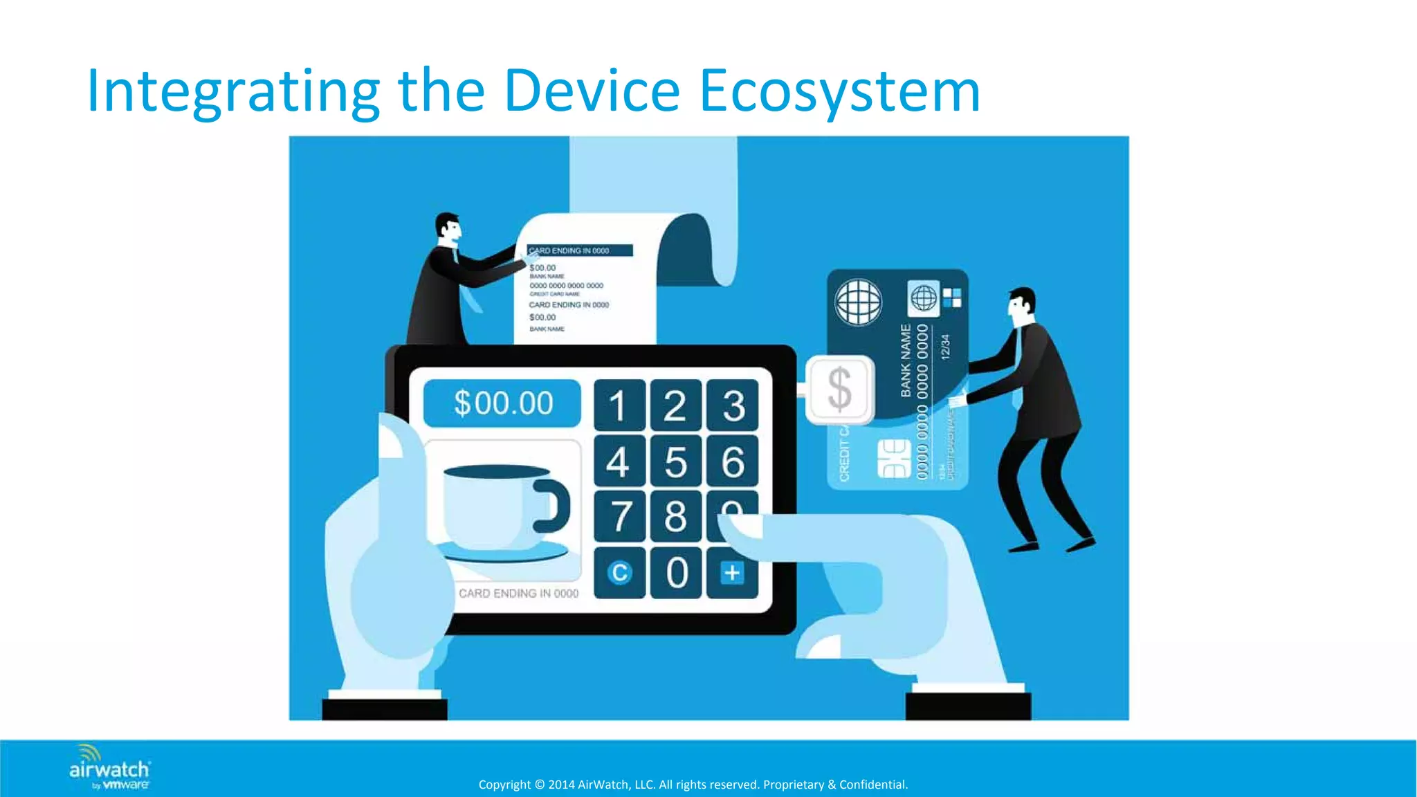 Copyright © 2014 AirWatch, LLC. All rights reserved. Proprietary & Confidential.
Integrating the Device Ecosystem
 