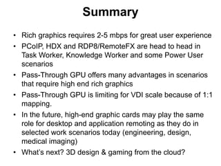 Remotefx Graphics VMworld 2013: How Good is PCoIP - A Remoting Protocol Shootout | PDF