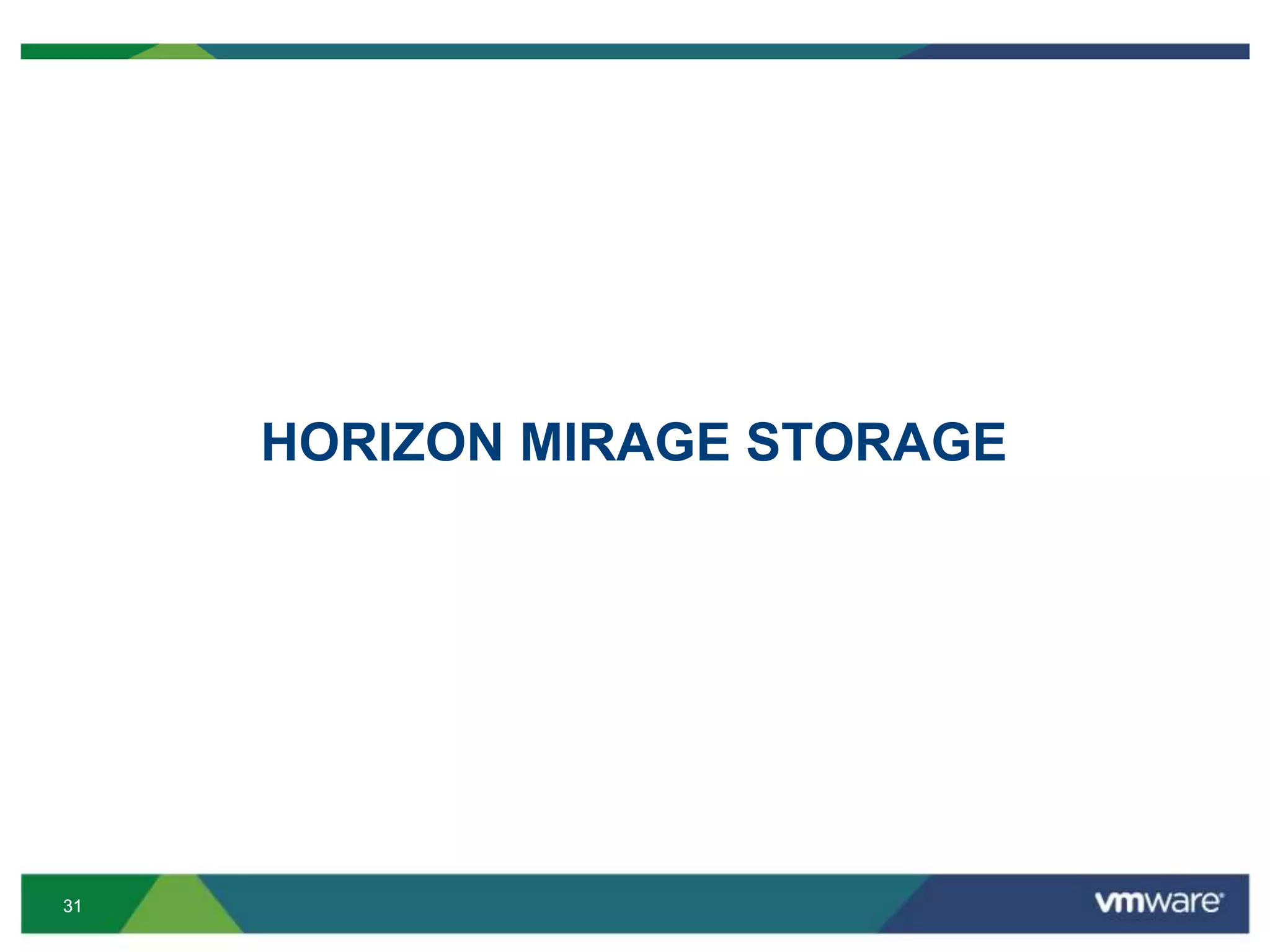 3131
HORIZON MIRAGE STORAGE
 