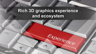 Rich 3D graphics experience
and ecosystem
18
 
