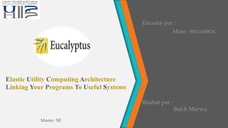 Elastic Utility Computing Architecture
Linking Your Programs To Useful Systems
Réalisé par :
Baich Marwa
Encadré par :
Mme. BENABBOU
Master SII
 