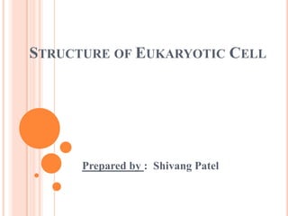 STRUCTURE OF EUKARYOTIC CELL

Prepared by : Shivang Patel

 