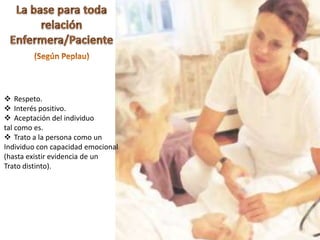  Respeto.
 Interés positivo.
 Aceptación del individuo
tal como es.
 Trato a la persona como un
Individuo con capacidad emocional
(hasta existir evidencia de un
Trato distinto).
 