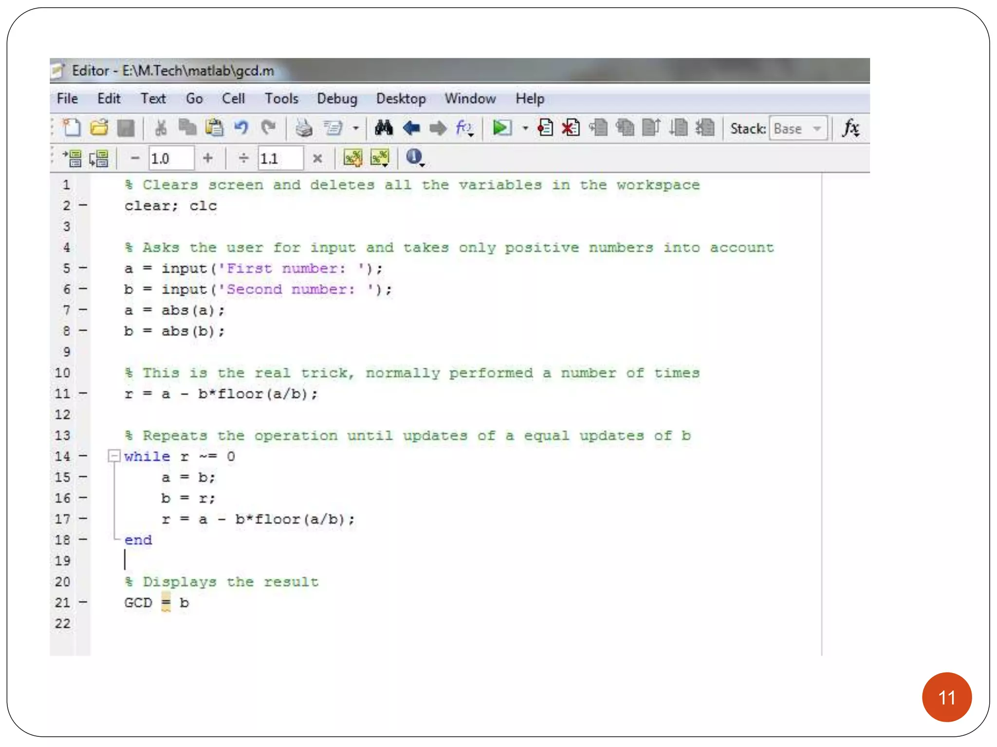 Eucledian algorithm for gcd of integers and polynomials | PPT