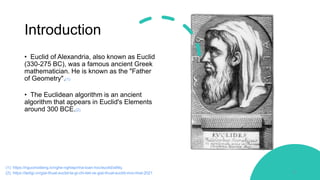 Euclidean algorithm.pptx | Technology & Computing