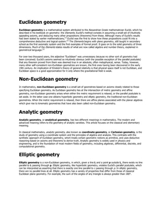 Euclidean geometry | PDF