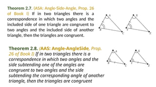 Euclidean Geometry, angles, lines and congruent triangles [Autosaved].pptx