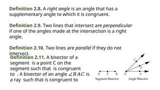 Euclidean Geometry, angles, lines and congruent triangles [Autosaved].pptx