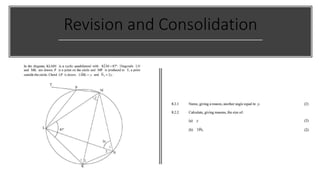 Revision and Consolidation
 