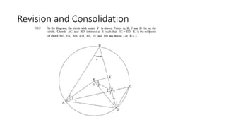 Revision and Consolidation
 