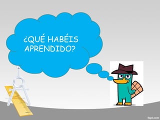 ¿QUÉ HABÉIS
APRENDIDO?

 