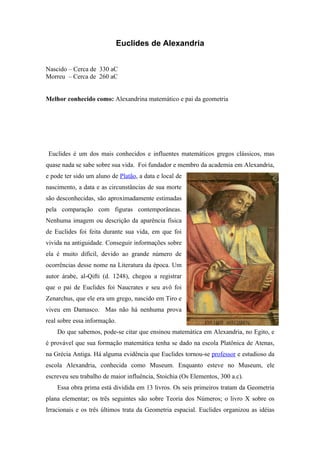 Euclides de Alexandria