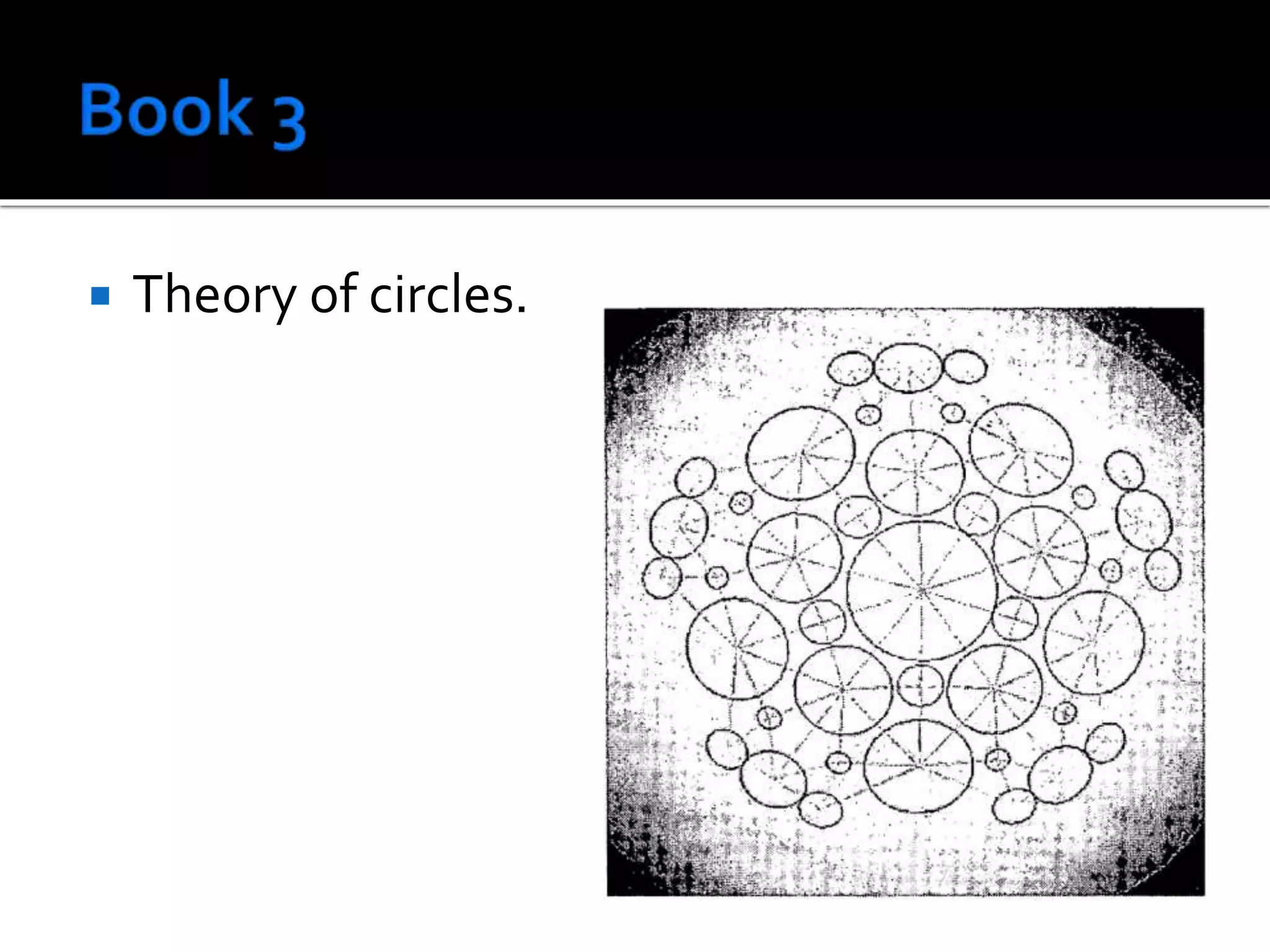  Theory of circles.
 
