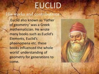 Euclid's geometry | PPT