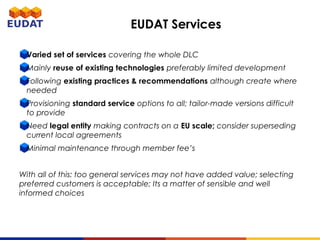 EUDAT in the Landscape | PPT