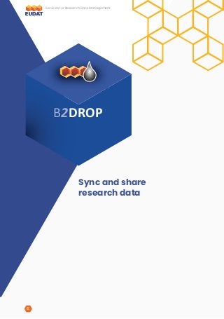 Sync and share
research data
B2DROP
Services for Research Data Management
6
 