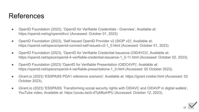 EUDI wallets with OpenID for verifiable credentials (OID4VCI/OID4VP ...