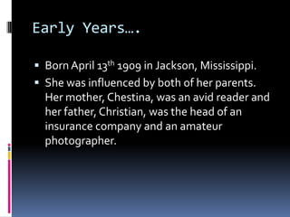 Eudora Welty Powerpoint | PPTX