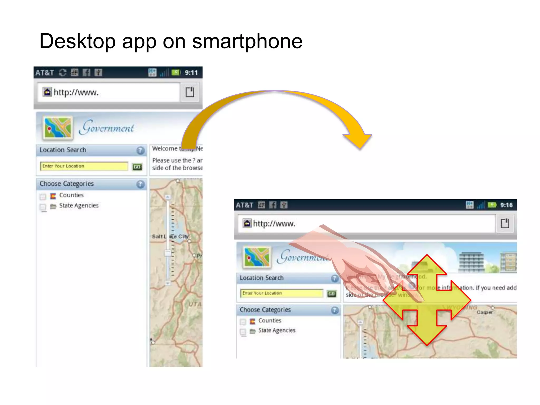 Desktop app on smartphone
 