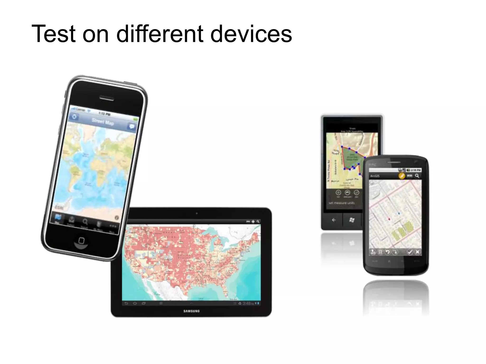 Test on different devices
 