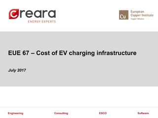 ESCOConsulting SoftwareEngineering
EUE 67 – Cost of EV charging infrastructure
July 2017
 