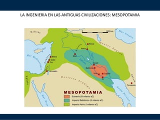 LA INGENIERIA EN LAS ANTIGUAS CIVILIZACIONES: MESOPOTAMIA
 