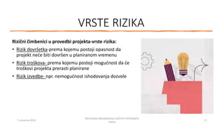 Vrste Rizika EU fondovi i njihova struktura | PPTX