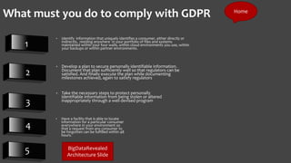 Eu gdpr technical workflow and productionalization   neccessary w privacy assurance calculator september 2017