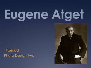 Eugene Atget 1stperiod Photo Design Two 