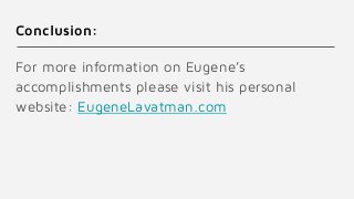 Eugene Lavatman Email Marketing Manager