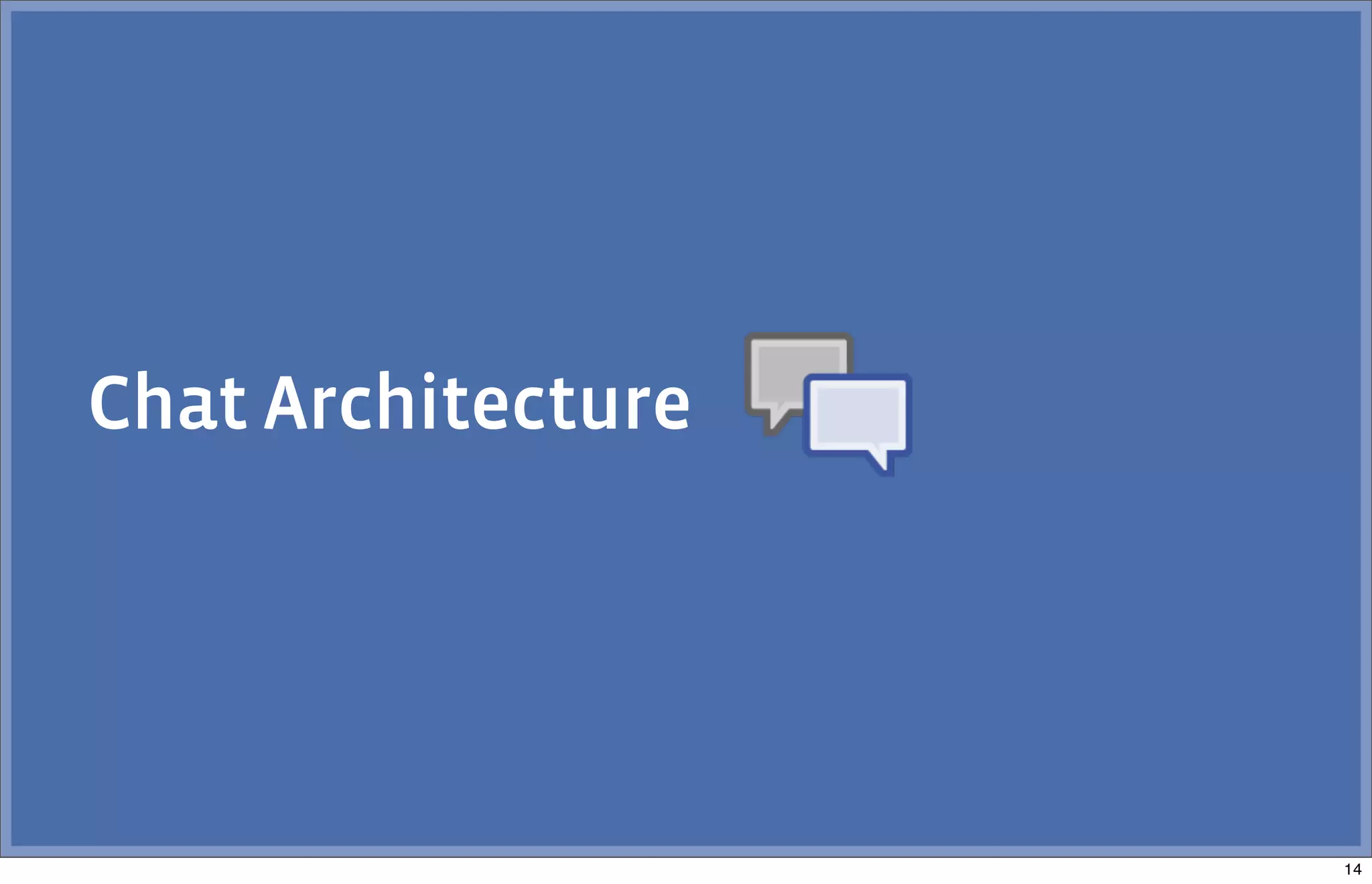Chat Architecture
14
 