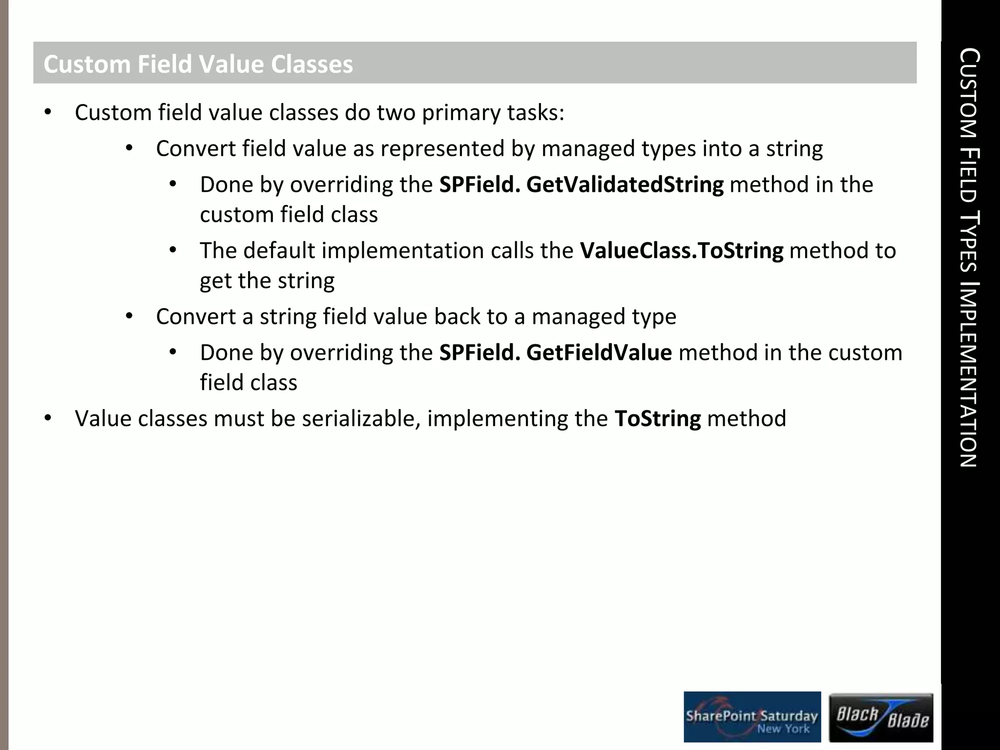 Custom rendering controls may include:
