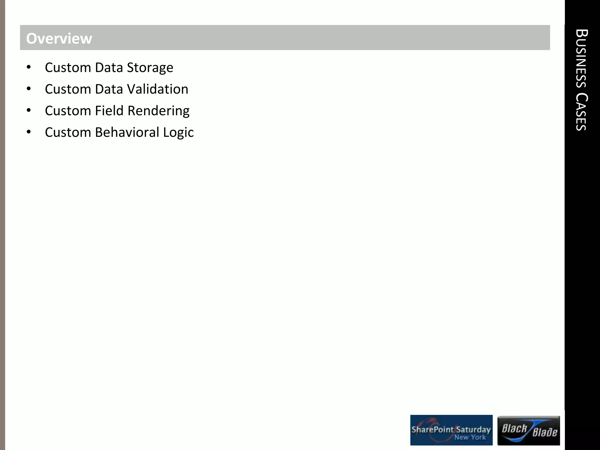 Custom data validation