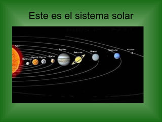 Este es el sistema solar