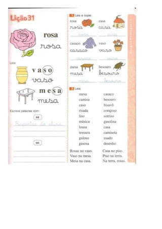 Eu gosto de ler (português)