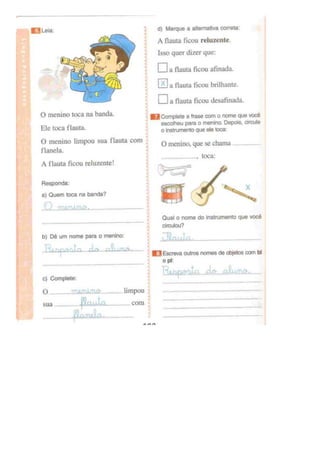 Eu gosto de ler (português)