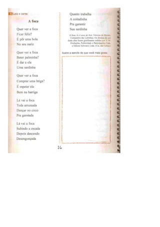 Eu gosto de ler (português)