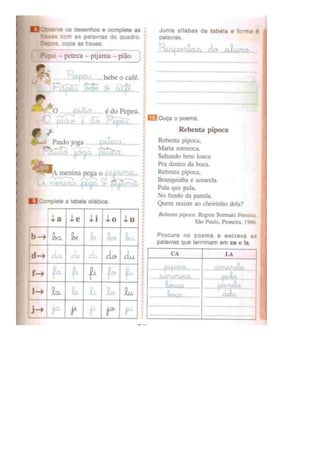 Eu gosto de ler (português)