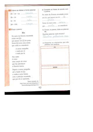 Eu gosto de ler (português)