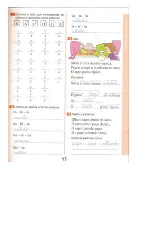 Eu gosto de ler (português)