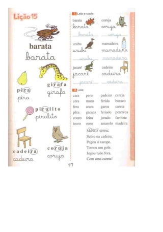 Eu gosto de ler (português)