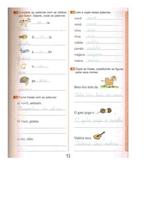 Eu gosto de ler (português)