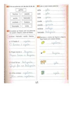 Eu gosto de ler (português)