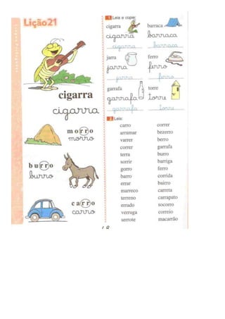 Eu gosto de ler (português)