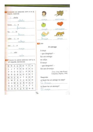 Eu gosto de ler (português)