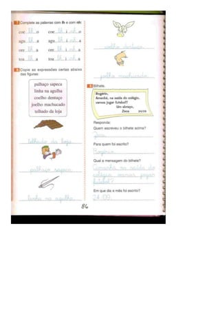 Eu gosto de ler (português)