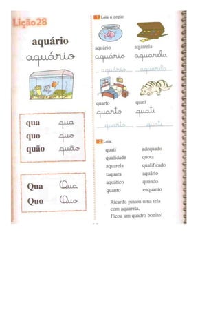 Eu gosto de ler (português)