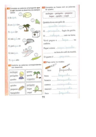 Eu gosto de ler (português)