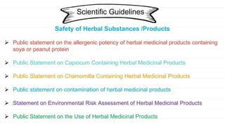 EU Guidelines for quality control of Herbal drugs.pptx
