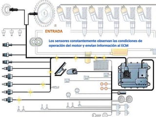 ENTRADALos sensores constantemente observan las condiciones deoperación del motor y envían información al ECM